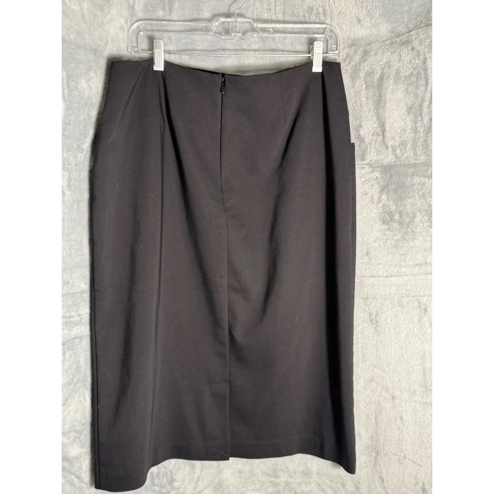 Christopher & Banks Black‎ Pencil Skirt Womens 12 Knee Length Career Office NWT